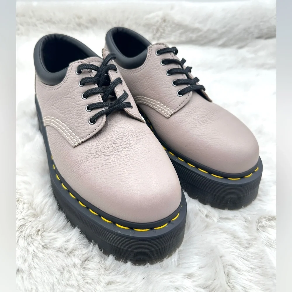 Dr Martens‎ 8053 Quad PISA Leather Platform Casual Shoes Peach Beige US 9 NWOT